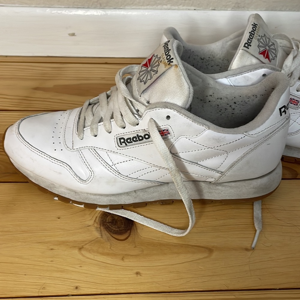Reebok classic leather sneaker - white/gum sole - Picture 8 of 9